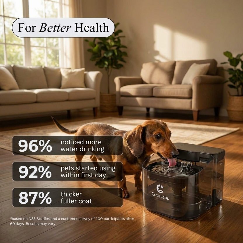 CutisLabs™ Filtered Pet Fountain