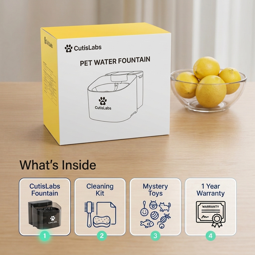 CutisLabs™ Filtered Pet Fountain